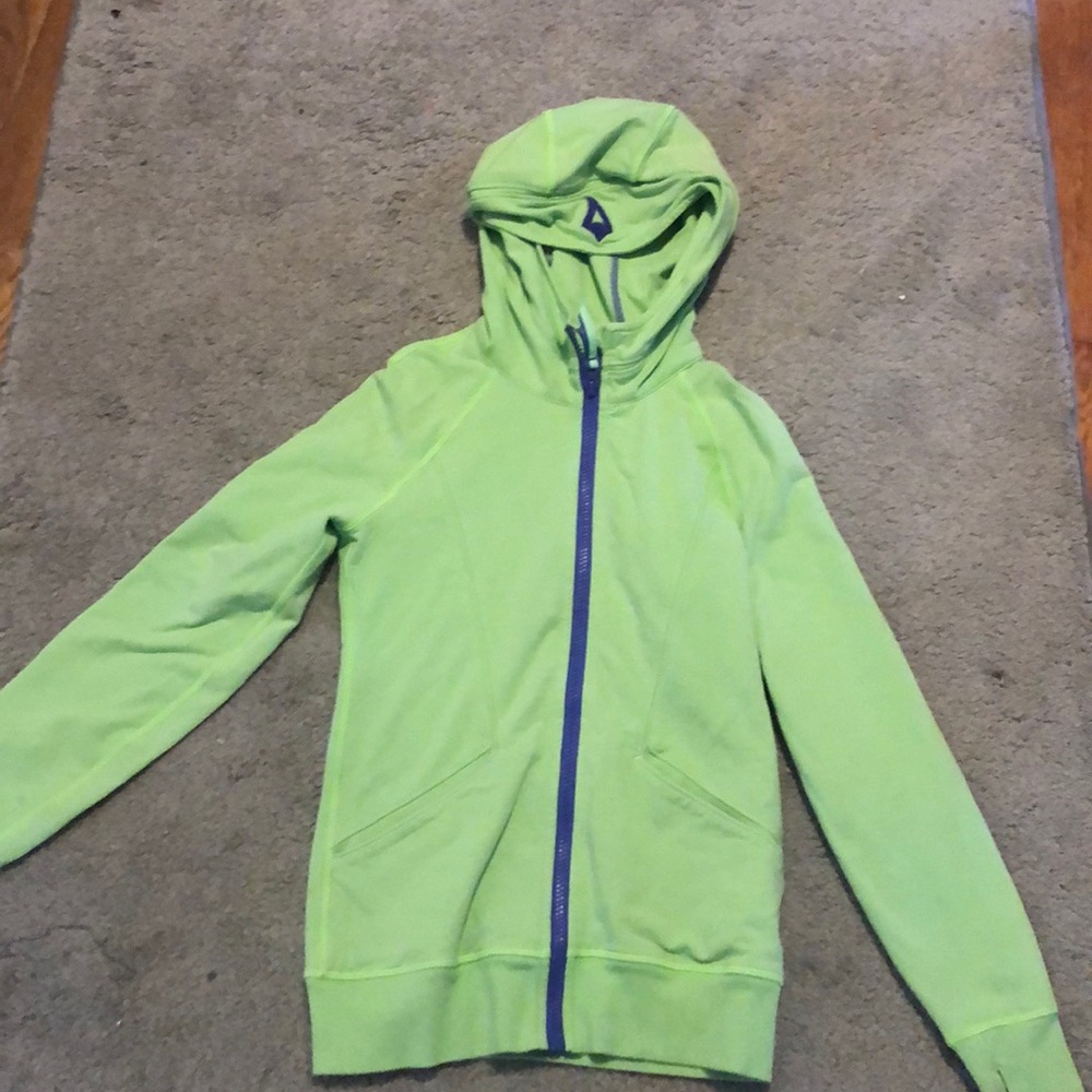 Light green and purple ivivva sweatshirt